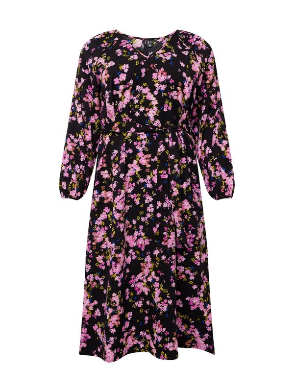 Vero Moda Curve Vero Moda Curve Рокля 'BAI ALMA'  синьо / зелено / розово / черно