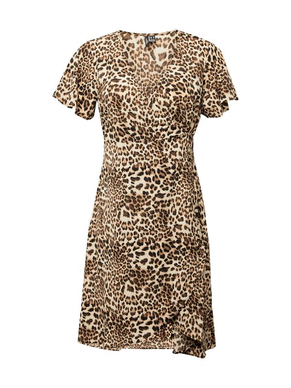 Vero Moda Curve Vero Moda Curve Рокля 'SAKI'  бежово / кафяво / черно