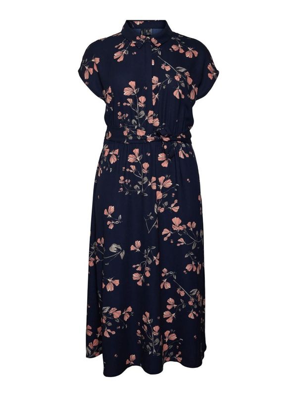 Vero Moda Curve Vero Moda Curve Рокля тип риза  нейви синьо / червено