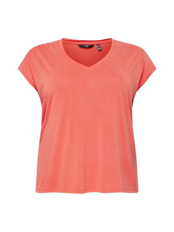 Vero Moda Curve Vero Moda Curve Тениска 'FILLI'  огнено червено
