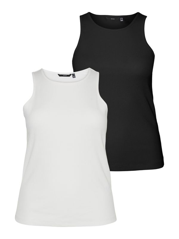 Vero Moda Curve Vero Moda Curve Топ 'CHAZEL'  черно / бяло