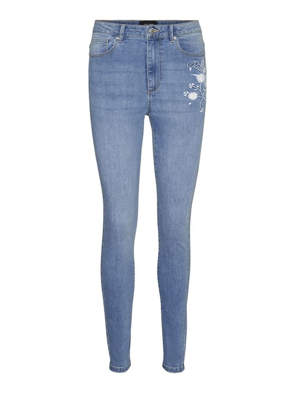 VERO MODA VERO MODA Дънки 'Sophia'  синьо / карамел / бяло