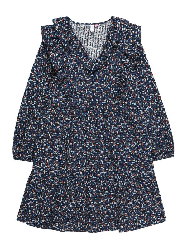 Vero Moda Girl Vero Moda Girl Рокля 'FIA'  синьо / нейви синьо / светлосиньо / сиво