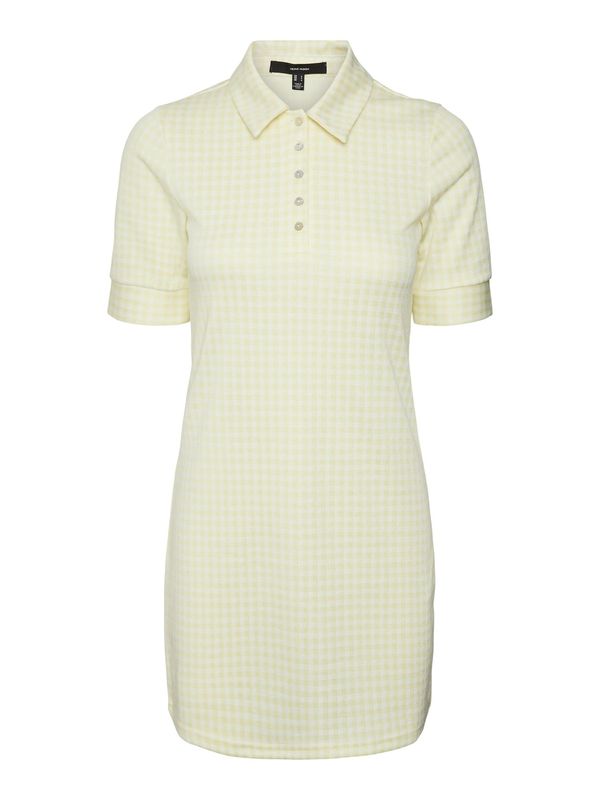 VERO MODA VERO MODA Лятна рокля 'Kida'  жълто / бяло