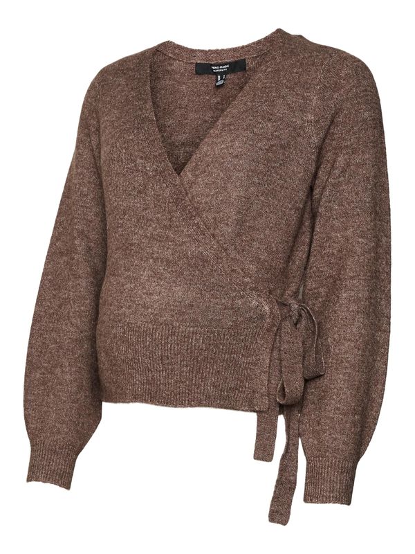 Vero Moda Maternity Vero Moda Maternity Плетена жилетка 'SIMONE'  кафяв меланж