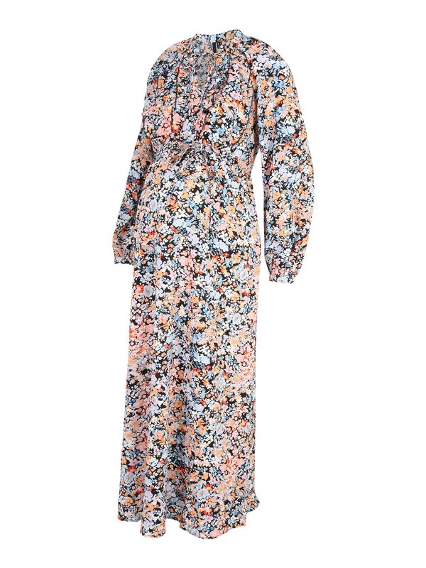 Vero Moda Maternity Vero Moda Maternity Рокля 'GINNY'  светлосиньо / кайсия / бледорозово / черно