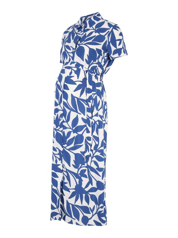 Vero Moda Maternity Vero Moda Maternity Рокля тип риза 'EASY'  тъмносиньо / бяло