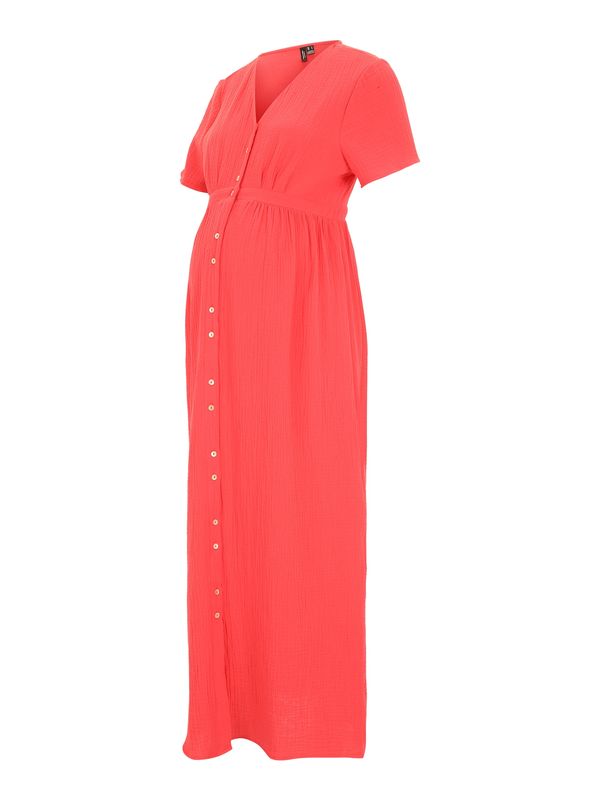 Vero Moda Maternity Vero Moda Maternity Рокля тип риза 'NATALI'  червено