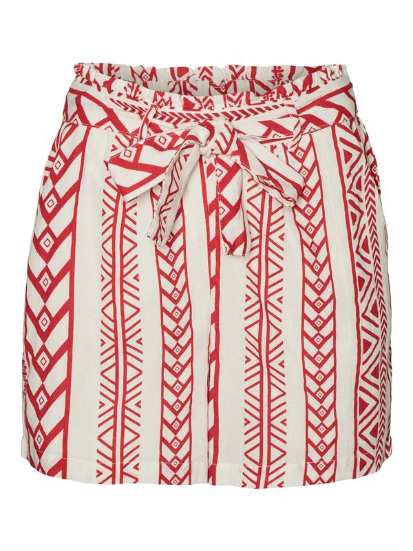 VERO MODA VERO MODA Панталон 'Dicthe'  червено / бяло