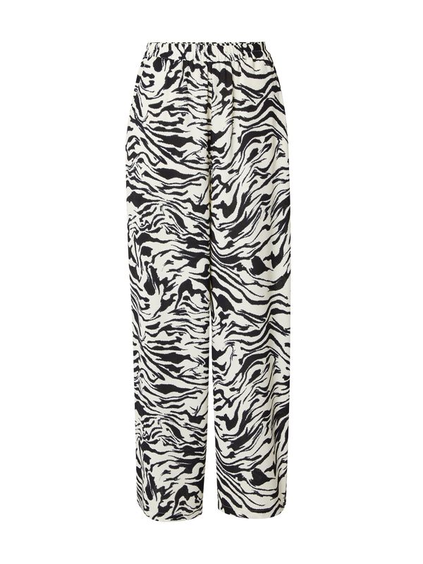 VERO MODA VERO MODA Панталон 'ILONA'  кремаво / черно