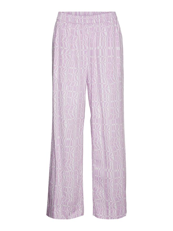 VERO MODA VERO MODA Панталон 'Sava'  лилав / лавандула / бяло