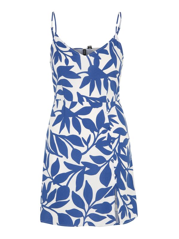 Vero Moda Petite Vero Moda Petite Лятна рокля 'EASY JOY'  синя тинтява / бяло