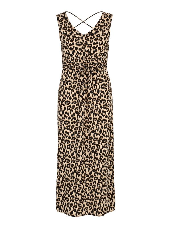 Vero Moda Petite Vero Moda Petite Рокля 'EASY'  бежово / кафяво / черно