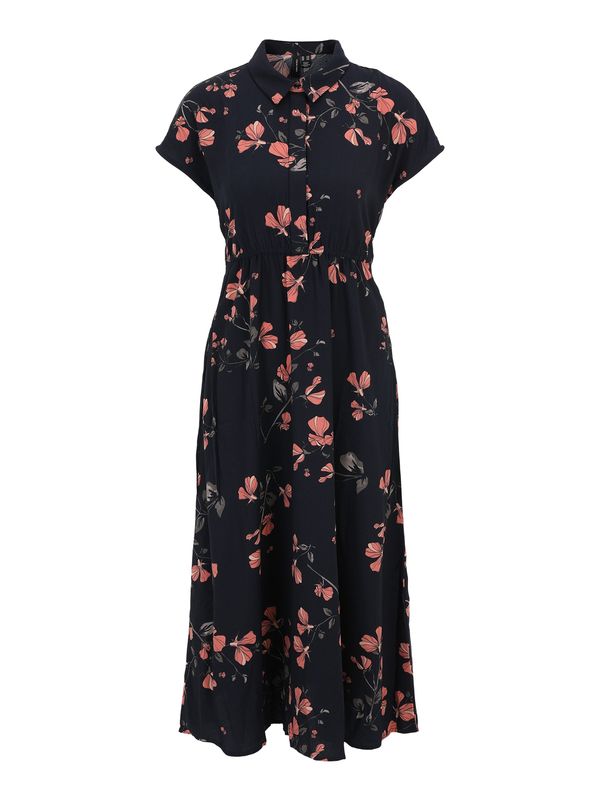 Vero Moda Petite Vero Moda Petite Рокля тип риза 'NEWHALLIE'  нощно синьо / сиво / питая