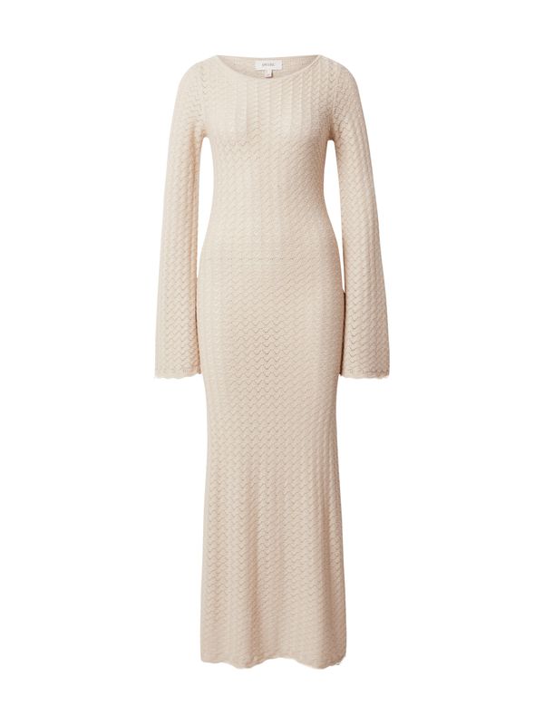VERO MODA VERO MODA Плетена рокля 'Iberia'  бежово