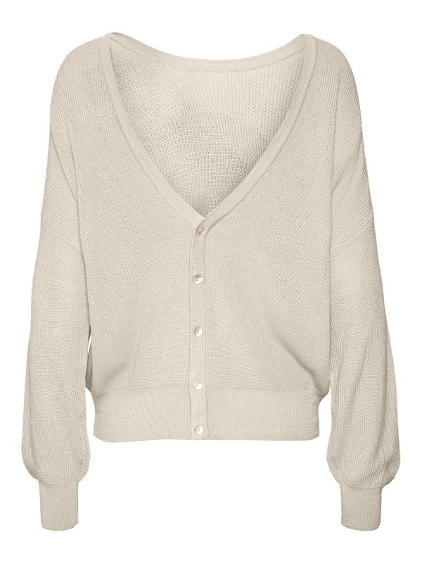 VERO MODA VERO MODA Плетена жилетка 'NEW LEXSUN'  бежово