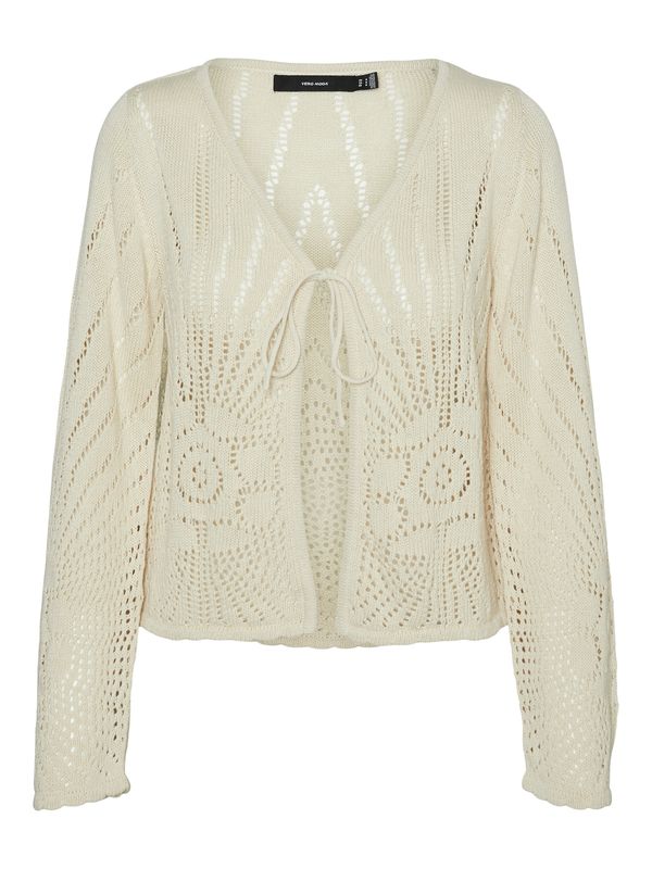 VERO MODA VERO MODA Плетена жилетка 'SILJA'  бежово