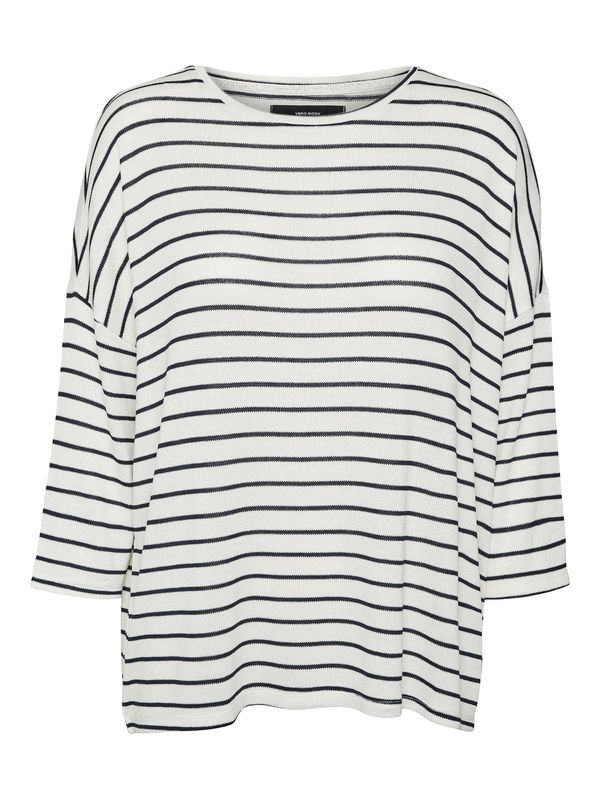 VERO MODA VERO MODA Пуловер 'BRIANNA'  черно / бяло