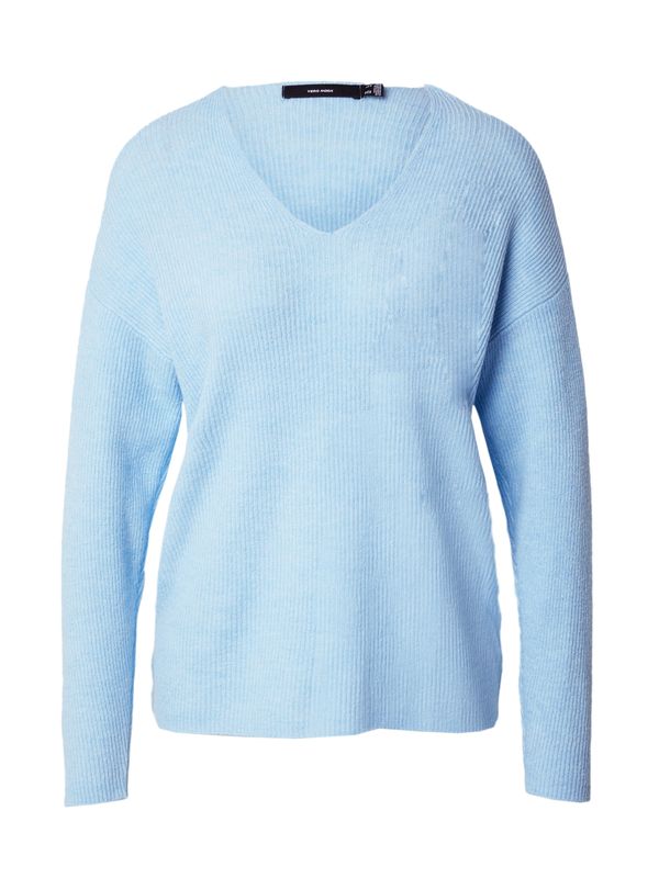 VERO MODA VERO MODA Пуловер 'CREWLEFILE'  светлосиньо