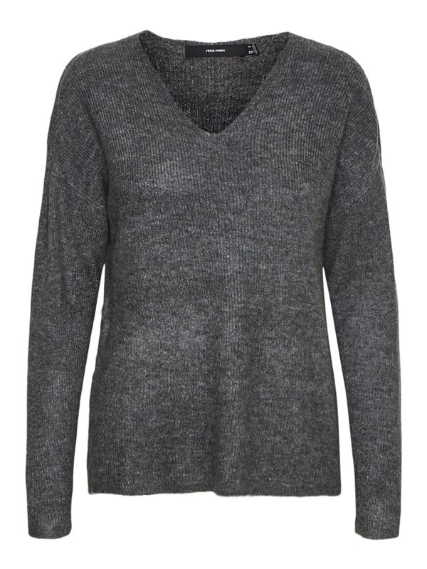 VERO MODA VERO MODA Пуловер 'Lefile'  сив меланж