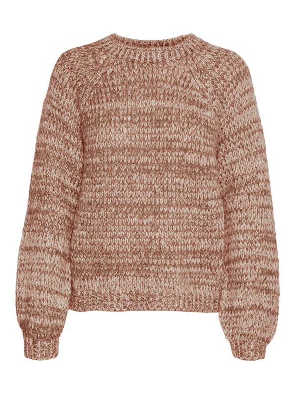 VERO MODA VERO MODA Пуловер 'LUISA'  кафяв меланж