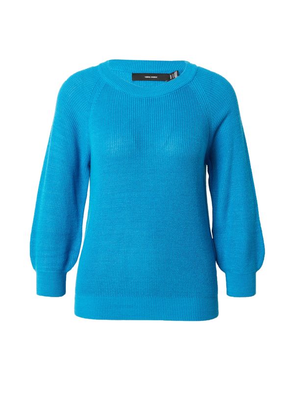 VERO MODA VERO MODA Пуловер 'NEW LEX SUN'  лазурно синьо