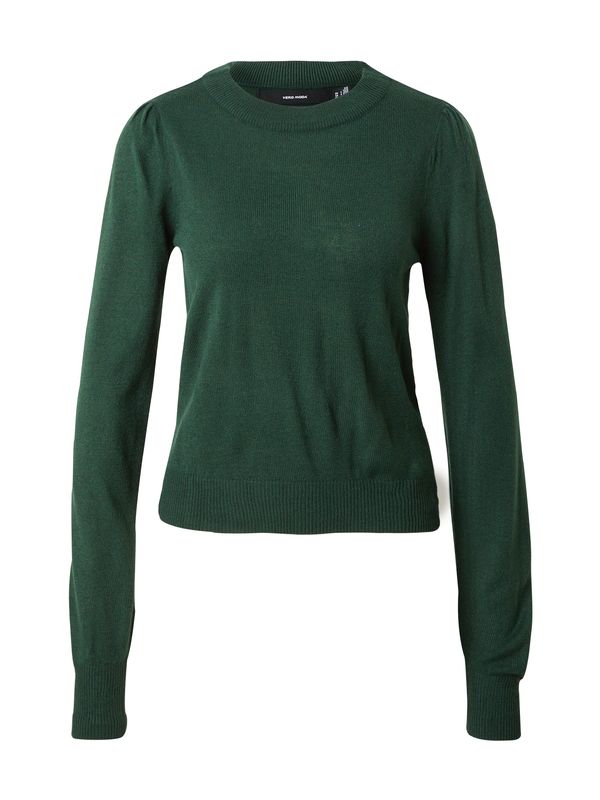 VERO MODA VERO MODA Пуловер 'ROSE'  тъмнозелено