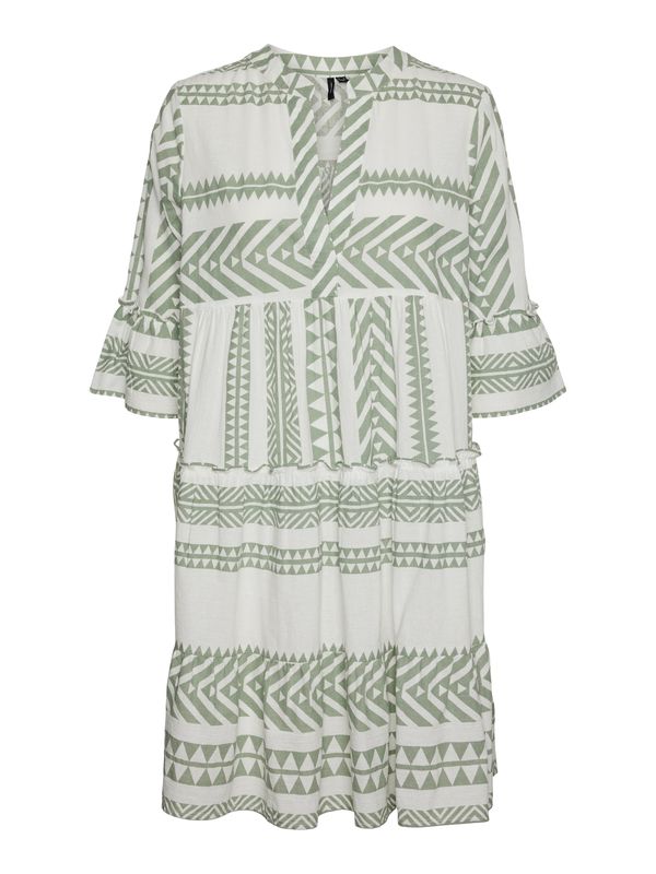 VERO MODA VERO MODA Рокля 'Dicthe'  пастелно зелено / бяло