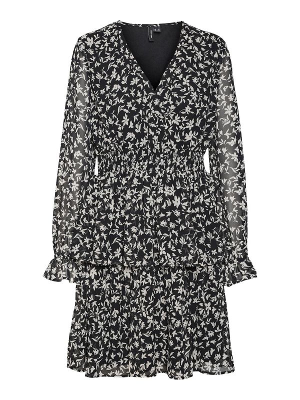 VERO MODA VERO MODA Рокля 'Holly'  черно / бяло