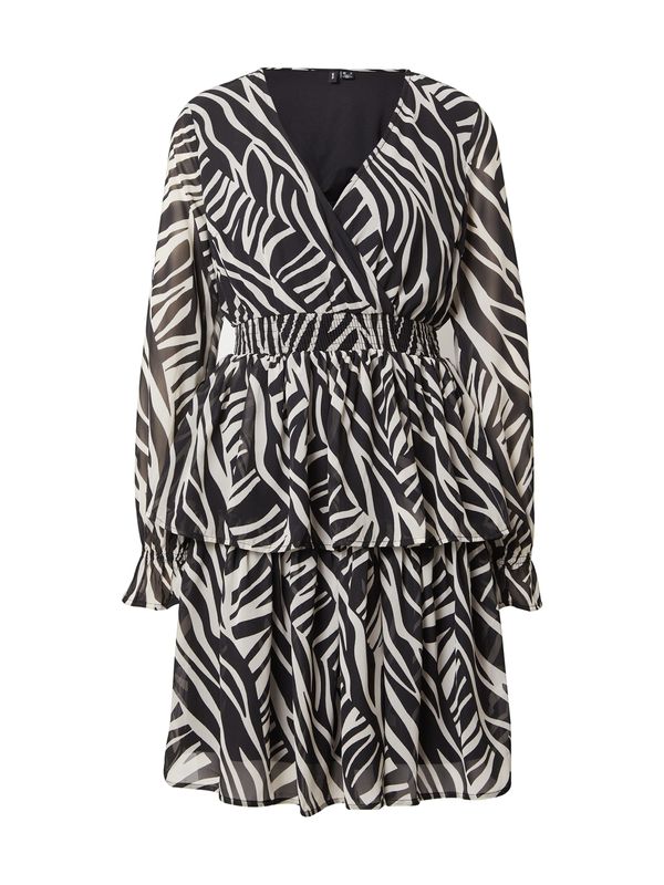 VERO MODA VERO MODA Рокля 'Holly'  черно / мръсно бяло