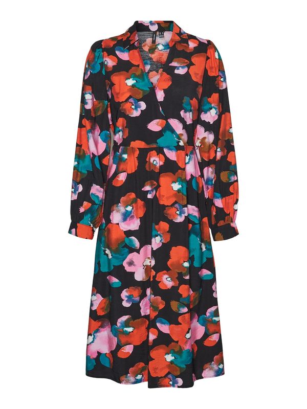 VERO MODA VERO MODA Рокля 'JOSIE SOFIE'  нефритено зелено / розово / червено / черно