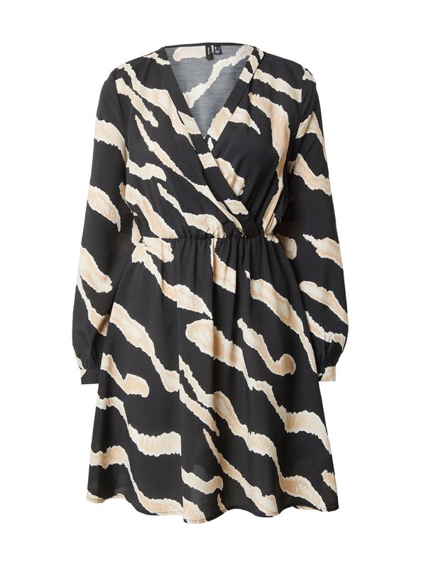 VERO MODA VERO MODA Рокля 'MARISOL'  кремаво / светлобежово / черно