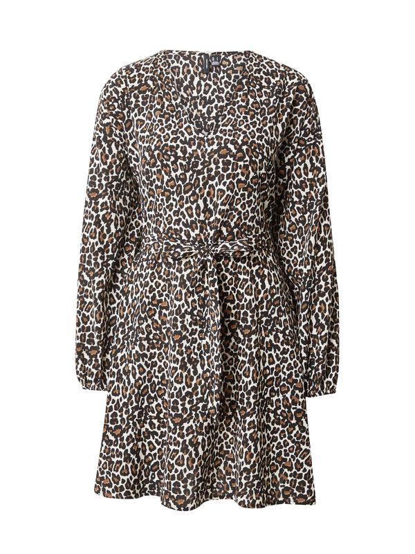 VERO MODA VERO MODA Рокля 'NAJA'  бежово / светлокафяво / черно