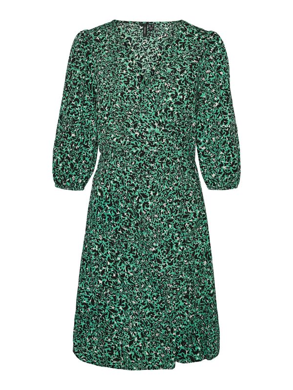 VERO MODA VERO MODA Рокля 'Olga'  зелено / черно / бяло