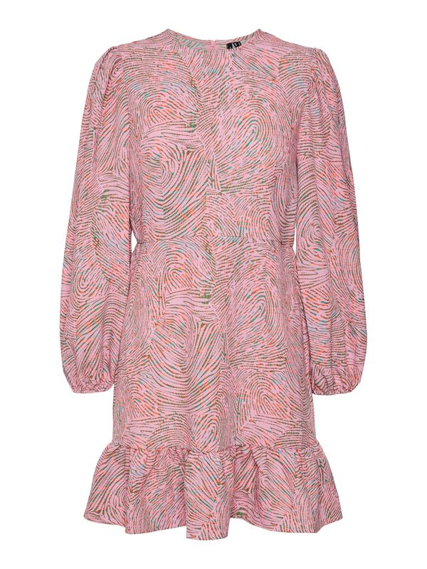 VERO MODA VERO MODA Рокля 'Pepper'  смарагдово зелено / орхидея / корал