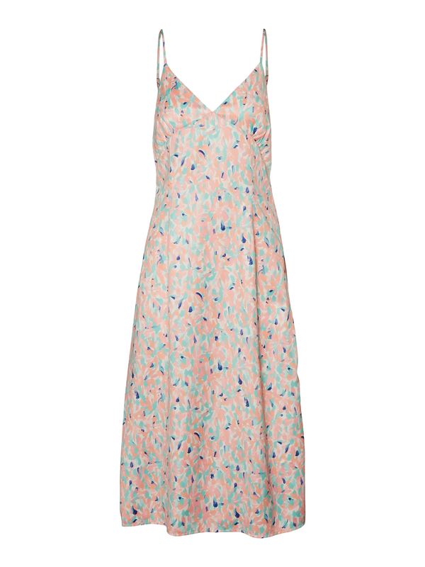 VERO MODA VERO MODA Рокля 'Rio'  нейви синьо / тюркоазен / оранжево / пепел от рози / бяло