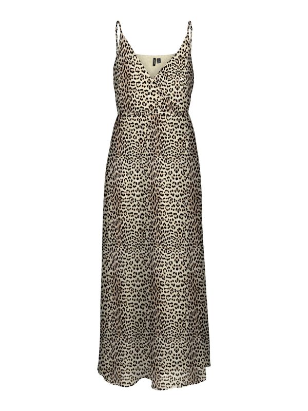 VERO MODA VERO MODA Рокля 'SMILLA'  екрю / таупе сиво / черно