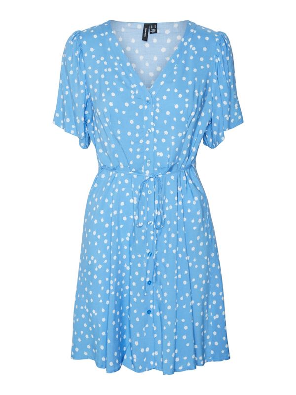 VERO MODA VERO MODA Рокля тип риза 'ALBA'  небесносиньо / бяло