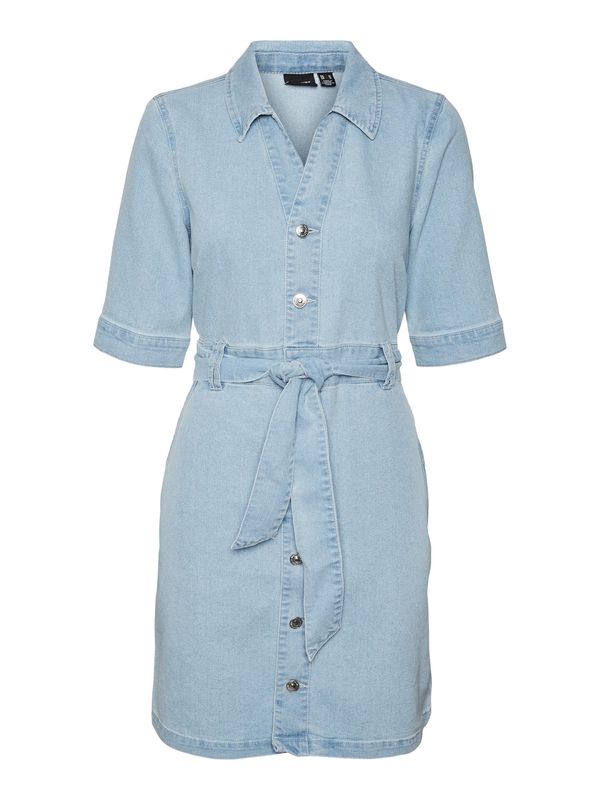 VERO MODA VERO MODA Рокля тип риза 'CALI'  син деним