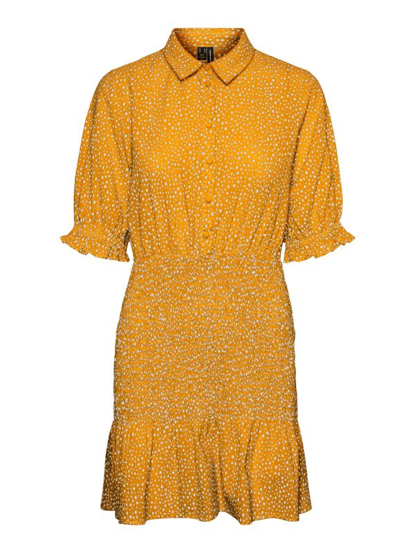 VERO MODA VERO MODA Рокля тип риза 'Dicthe'  оранжево / бяло