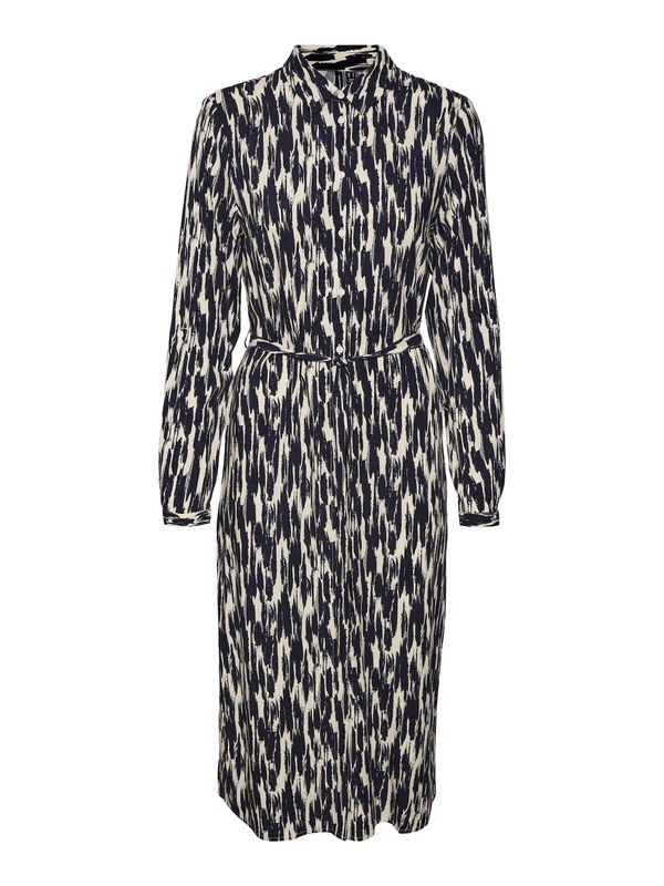 VERO MODA VERO MODA Рокля тип риза 'EASY JOY'  бежово / антрацитно черно