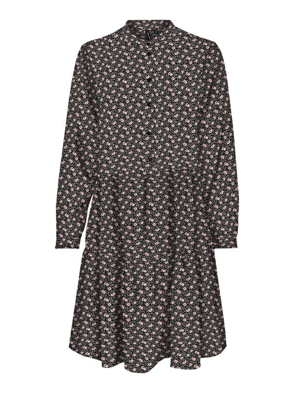 VERO MODA VERO MODA Рокля тип риза 'Isa'  каки / бледорозово / черно