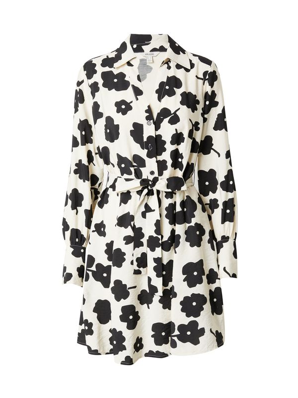 VERO MODA VERO MODA Рокля тип риза 'JESSA'  екрю / черно