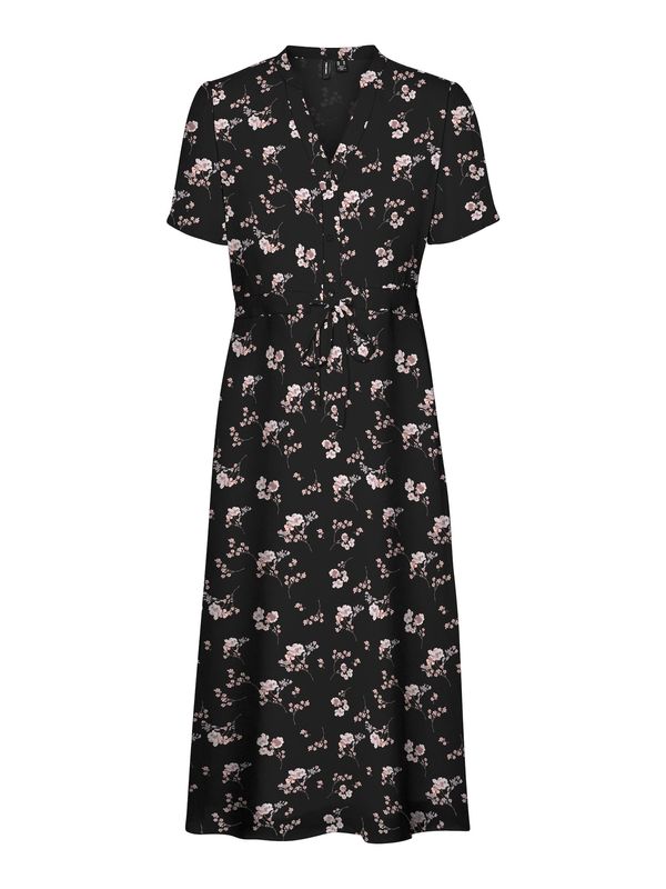 VERO MODA VERO MODA Рокля тип риза 'SMILLA'  бледорозово / пепел от рози / черно