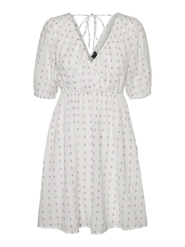 VERO MODA VERO MODA Рокля  тъмнолилаво / естествено бяло