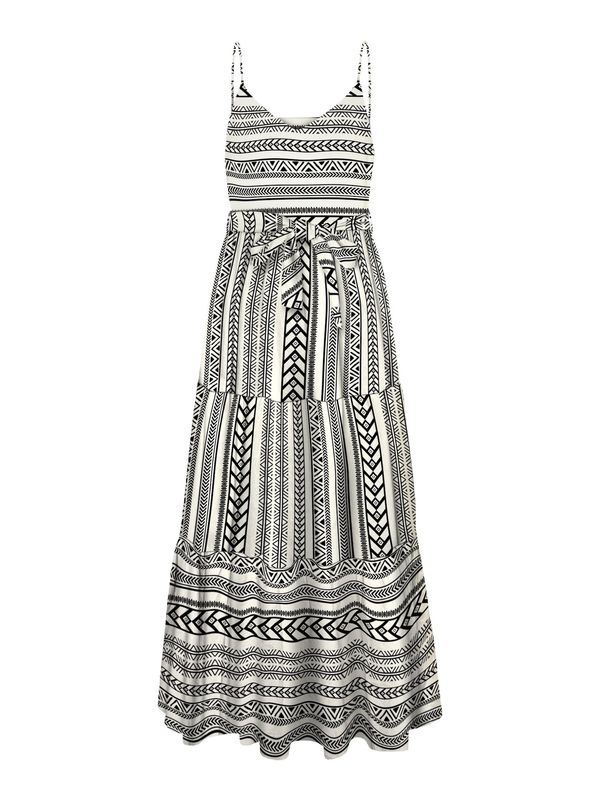 Vero Moda Tall Vero Moda Tall Лятна рокля 'DICTHE'  бежово / черно