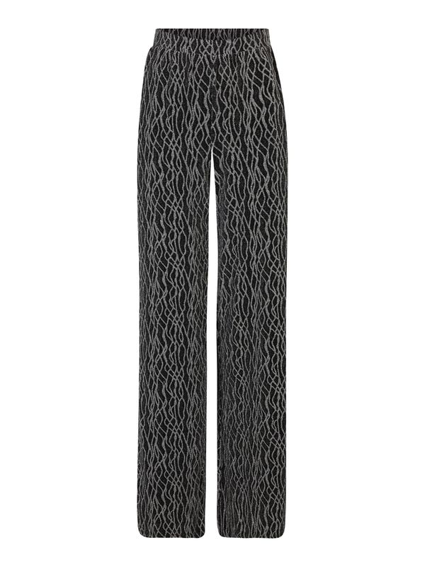 Vero Moda Tall Vero Moda Tall Панталон 'KANYZ'  сребърно сиво / черно