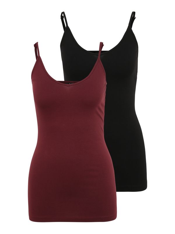 Vero Moda Tall Vero Moda Tall Топ 'Maxi'  черешово червено / черно