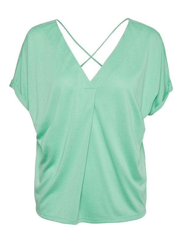 VERO MODA VERO MODA Тениска 'FLIA'  нефритено зелено