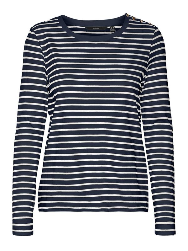 VERO MODA VERO MODA Тениска 'LEXIE APRIL'  нейви синьо / бяло